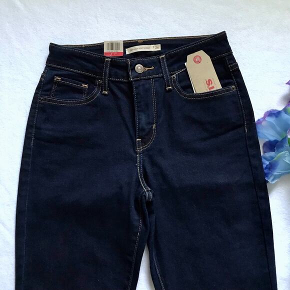 Levi's NWT High Rise Skinny Dark Wash Jeans Women 26 - Picture 4 of 10